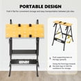 thumbnail image 7 of DNA MOTORING TOOLS-00454 Adjustable Workbench - Portable Foldable Multi-Purpose, with Measuring Ruler and Protractor - Ideal for Garage, Home, DIY, and Carpentry, 7 of 7