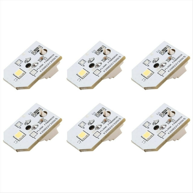 6 Piezas WR55X11132 Luz LED para Refrigerador WR55X25754 WR55X26486 WR55X30602 EAP12172918 AP6261806