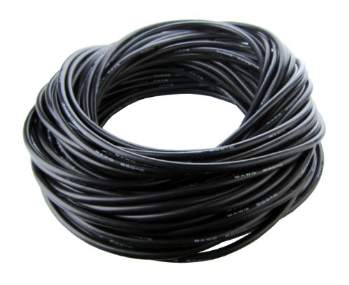 Fine Strand Tinned Copper 14 AWG Gauge Silicone Wire 25 Feet Blue