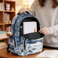 thumbnail image 5 of DISNIMO Kids Backpack for Boys Wolf Printed 17" Lightweight School Backpack with Padded Straps and Multiple Pockets Elementary Middle School Bag Travel Daypack, 5 of 7