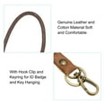 thumbnail image 4 of Uxcell 6 Inch Leather Lanyard Leather Rope Wristlet Bracelet Keychain Wrist Strap Brown 4 Pack, 4 of 5
