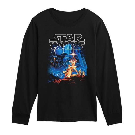 Star Wars - Art Poster - Youth Boys Long Sleeve Graphic T-Shirt