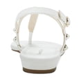 thumbnail image 3 of Charter Club Womens Avita Faux Leather Embellished Slingback Sandals, 3 of 3