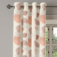 thumbnail image 3 of Ambesonne Exotic Grommet Curtain, Tropical Palm Tree Leaf Art, 50"x108", Eggshell and Pale Salmon, 3 of 5
