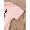thumbnail image 6 of Bagilaanoe Newborn Baby Girl Rompers Letter Print Short Sleeve Bodysuits 3M 6M 12M 18M 24M Infant Summer One Piece Short Jumpsuit, 6 of 9