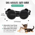 thumbnail image 5 of UOSIA Dog Goggles for Small Breed UV/Wind/Dust Protection Puppy Sunglasses with Adjustable Strap,S,Black, 5 of 6