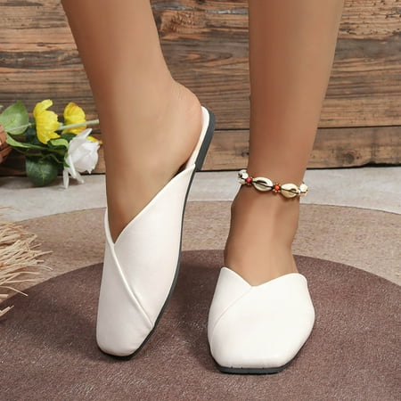 

Vedolay Sandals Sandals Women Summer Beach Sandals Black Sandals Flat Slippers Ring Toe Sandals Black 7.5
