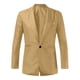 thumbnail image 5 of Playeras Algodon Hombre Traje De Verano Para Hombre Un Botón Sólido Slim Fit Traje De Fiesta Camisa Pantalones Corbata Conjunto, 5 of 6