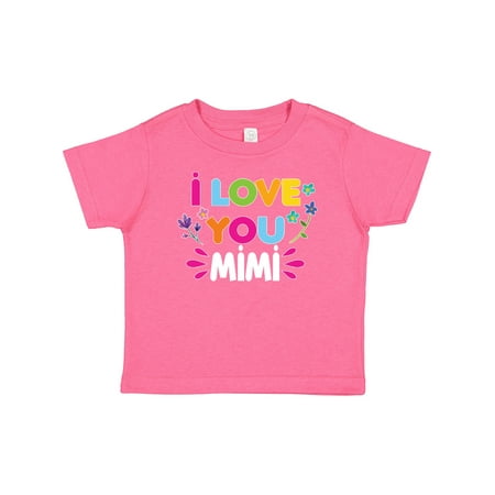 

Inktastic I Love You Mimi with Flowers Gift Baby Girl T-Shirt