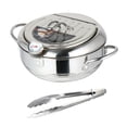 thumbnail image 1 of 1 Set of Household Frying Pot with Thermometer Japanese Style Deep Fryer Pan, 1 of 6