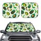thumbnail image 2 of Fotbe Green Avocado Juego de 2 Piezas de Parasoles para Parabrisas | Bloqueador Solar para Auto | Accesorios Plegables para Protección Solar Interior-Small, 2 of 6