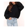 thumbnail image 5 of Women'S Oversized Sweater Crewneck Fall Winter Long Sleeve Fuzzy Warm Knit Pullover Sweaters Trendy Outfits, 5 of 7