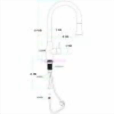 ALFI brand AB2034-PSS Solid Polished Stainless Steel Pull Down Single Hole Kitchen Faucet