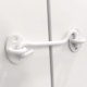 thumbnail image 5 of QJZXUEZHEN 2 piezas de cerradura de puerta de granero de 2 pulgadas, gancho de cabina, pestillo de ojo, puerta de puerta, gancho giratorio para puerta de ventana con tornillos de montaje (blanco), 5 of 5