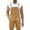 Brown, variant on Zylarhe Men's Casual Denim Overalls Button Front Jumpsuit Comfortable Bib Pants for Daily Wear All Season Durable Stretch Jeans