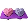 thumbnail image 1 of ExquisiteHeart Soap Molds, Rose Love Flower Embedded Silicone Mold, 1 of 5