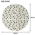 thumbnail image 6 of Gold Christmas Tree Pattern Round Tablecloth 60"x60",Wrinkle Wipeable Table Cloth for Kitchen Dining Room Picnic Patio Party, 6 of 6