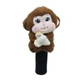 thumbnail image 3 of GARENDE Funny Plush Monkey Golf Wood Headcover Protector for Adults Golf Accessories Dark Brown, 3 of 9