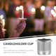 thumbnail image 5 of TABLZONE 4Ud De Metal Plateado Para Con Soporte De Vela Tealight, 5 of 5