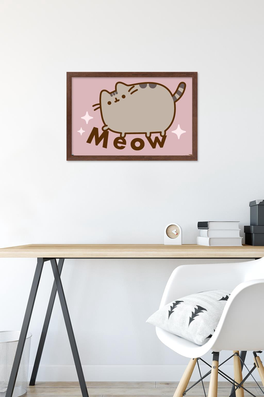 Pusheen - Meow Wall Poster, 14.725" x 22.375" Framed