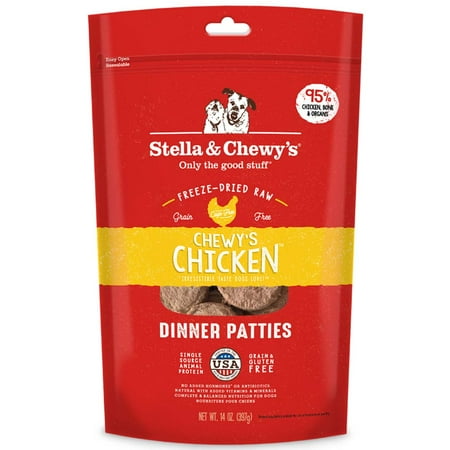 UPC: 0186011000045 | Stella & Chewy s Chicken Dinner Patties Grain-Free Freeze-Dried Dry Dog Food  15 oz