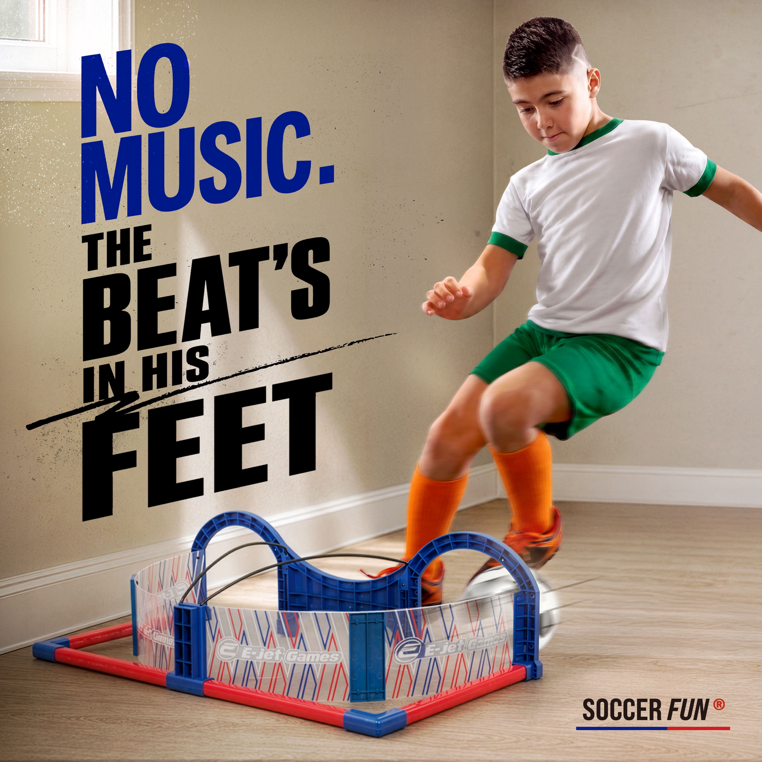 E-Jet Games Soccer Fun Arcade Indoor Practice Game for Kids, Non-Electronic