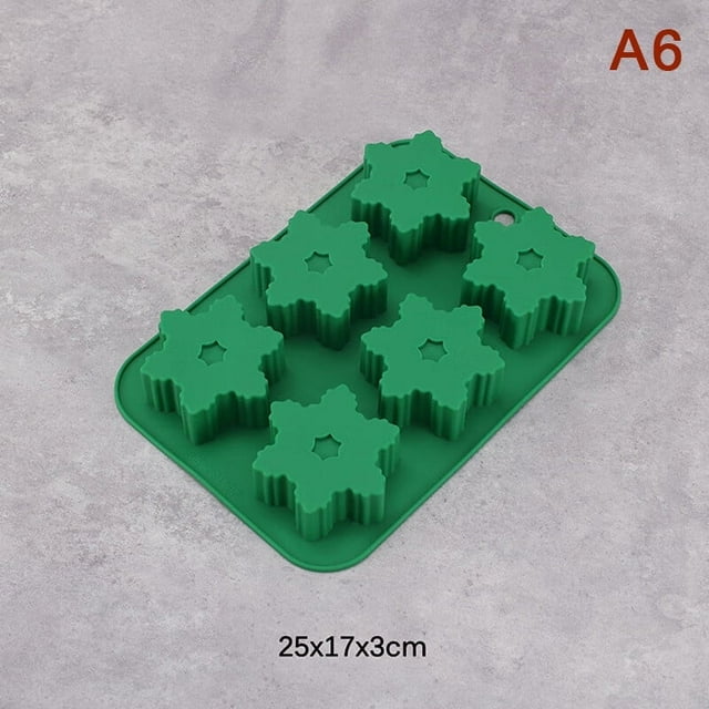 Christmas Tree Elk Silicone Mousse Cake Baking Mold Santa Snowflake Chocolate Bi