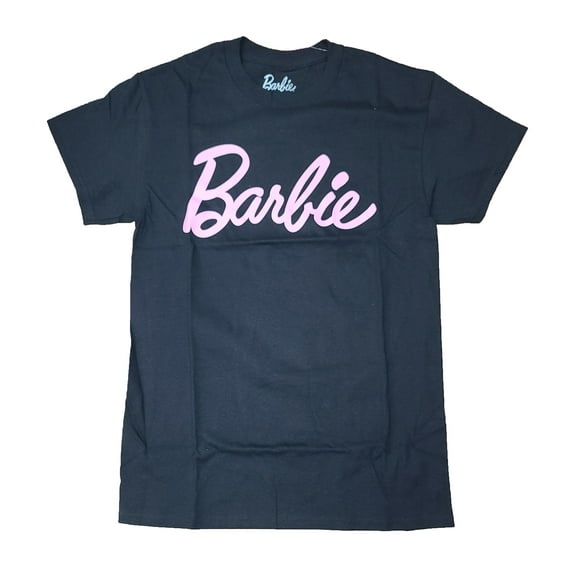 Barbie Logo Black Graphic T-Shirt - Small