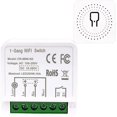 thumbnail image 1 of Mini interruptor de luz inteligente SSuperp wifi AC/DC controlado por aplicación Smart Life/Tuya, 1 of 5