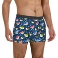 thumbnail image 5 of Men's Boxer Briefs, Colorful cartoon shark Soft Comfy Mens Underwear Boxer Briefs Breathable With Widen Waist, 5 of 7