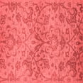 thumbnail image 1 of Ahgly Company Indoor Square Oriental Red Industrial Area Rugs, 7' Square, 1 of 4