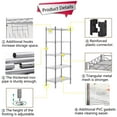 thumbnail image 7 of Seamika 5-Tier Wire Metal Storage Shelf,Heavy Duty Organizer Rack for Kitchen, Garage, Closet, Office & More, 7 of 7