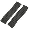 thumbnail image 1 of mmirethe Exquisite Craft Leg Warmers Designed To Beautify Curves For Skirts And Combination Fiber Long Socks Knee Socks dark grey 42cm 2Set, 1 of 6