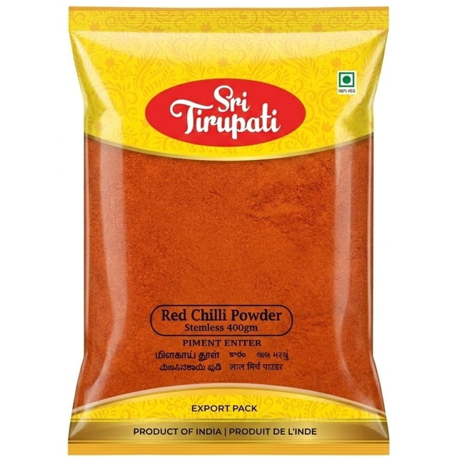 Sri Tirupati Ground Red Chilli Powder - 400g