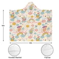thumbnail image 3 of Wearable Blanket,Fairy Princess Rainbow Pattern Hooded Wearable Flannel Blanket for Adults & Teens with Buckle,Winter Poncho Shawl Wrap Cape,50"x60", 3 of 5