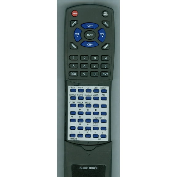 Replacement Remote for SONY RM-ASU100, RTRMASU100, RMASU100, CDPCE500