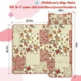 thumbnail image 5 of Pioneer Flower Floral Print Pattern Toddler Nap Mats for Kids Preschool,Sleeping Mat Bag or Kids,Toddler Sleeping Bag,Toddler Nap Mat or Daycare, 5 of 6