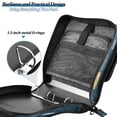thumbnail image 5 of Water-Resistant 3-Ring Binder Organizer with Multiple Pockets Zipper Binder Bag for Office Black Cats and Mystical Symbols, 5 of 8