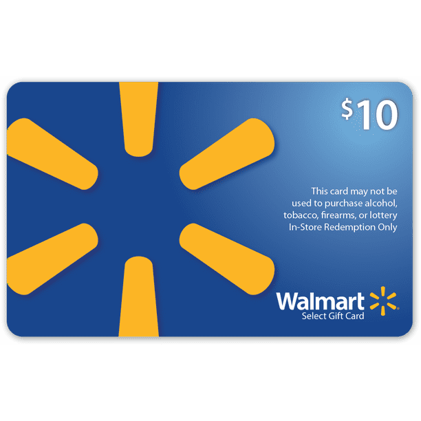 Charitable $10 Walmart Gift Card amazon.com wishlist
