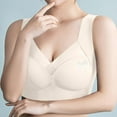 thumbnail image 2 of Gamivast at Bras for Women Full Support Gathered Everyday Bras no Underwire 2025 Plus Size Bra Comfortable Soft Push Up Bras Beige XXXXL Past, 2 of 6