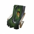 thumbnail image 4 of Eye Soft Flannel Fleece Blanket, Vibrant Realistic Eye of Reptile Animal Natural Wildlife Scales Crocodile Look, Cozy Plush for Indoor and Outdoor Use, 50" x 70", Green Orange Grey, by Ambesonne, 4 of 6