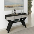 thumbnail image 2 of Boahaus Merle Modern Console Table, with 3 Drawers, for Living Room, Black, 2 of 5