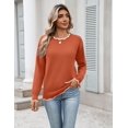 thumbnail image 4 of Zeagoo Sweaters for Women Long Sleeve Crew Neck Casual Pullover Knit Tops Fall Winter Trendy, 4 of 6