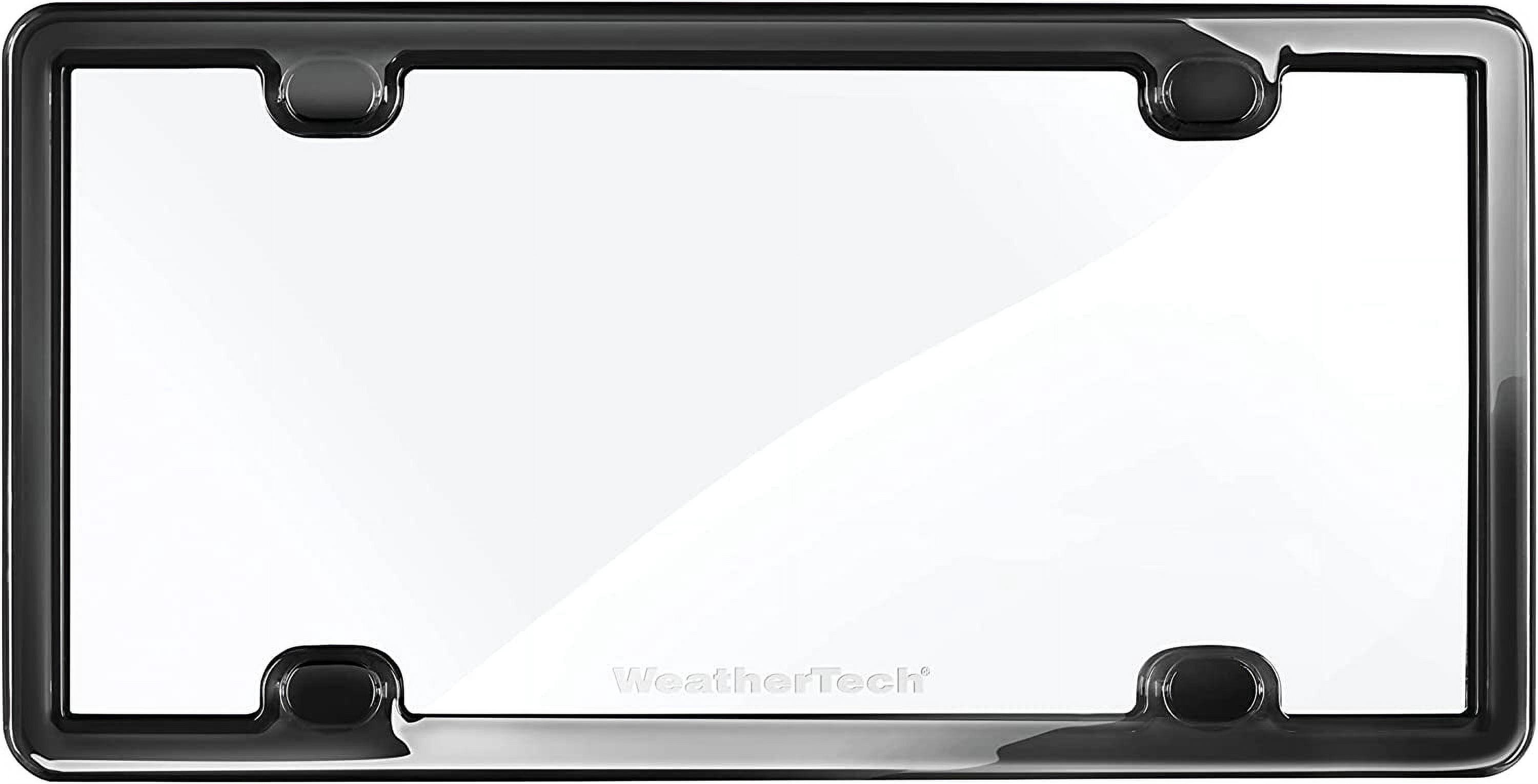 WeatherTech ClearCover - Clear Acrylic Lens Cover with Durable Frame That Protects License Plates, Black