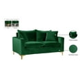 thumbnail image 5 of Maklaine Contemporary Velvet Loveseat in Green, 5 of 8