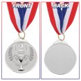 thumbnail image 4 of Uxcell Award Metals, Prize Medals Trophy Winner Medals with Neck Ribbon Silver, 4 of 7