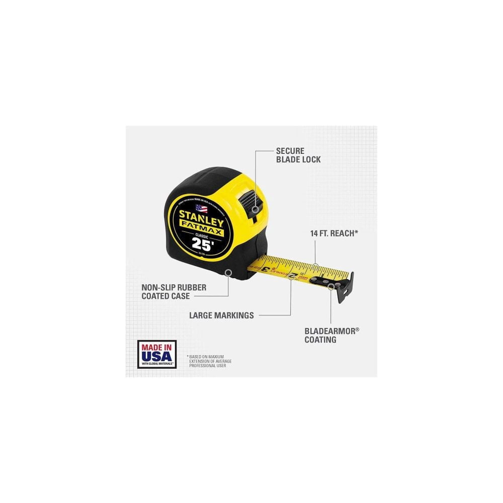 STANLEY FATMAX 33-725E 25' Tape Measure
