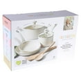 thumbnail image 2 of Martha Stewart Everyday Rexford 8 Piece Aluminum Cookware Set W/ Kitchen Tools - Linen - Ceramic Nonstick - Induction Base - Soft Touch Handle - Forged Aluminum - 2.5 mm - GBX W/ Remailer, 2 of 2