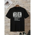 thumbnail image 2 of Camiseta gráfica de cerveza divertida para hombre: algodón suave y transpirable, manga corta, cuello redondo, lavable a máquina, camiseta esencial de moda de verano perfecta para adultos, hombres, muj, 2 of 6