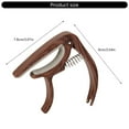 thumbnail image 3 of Ergonomic Guitar Capo with Rubber Pads, Rotating Nut Design for Acoustic Electric Guitars Tuning Stability, 3 of 8